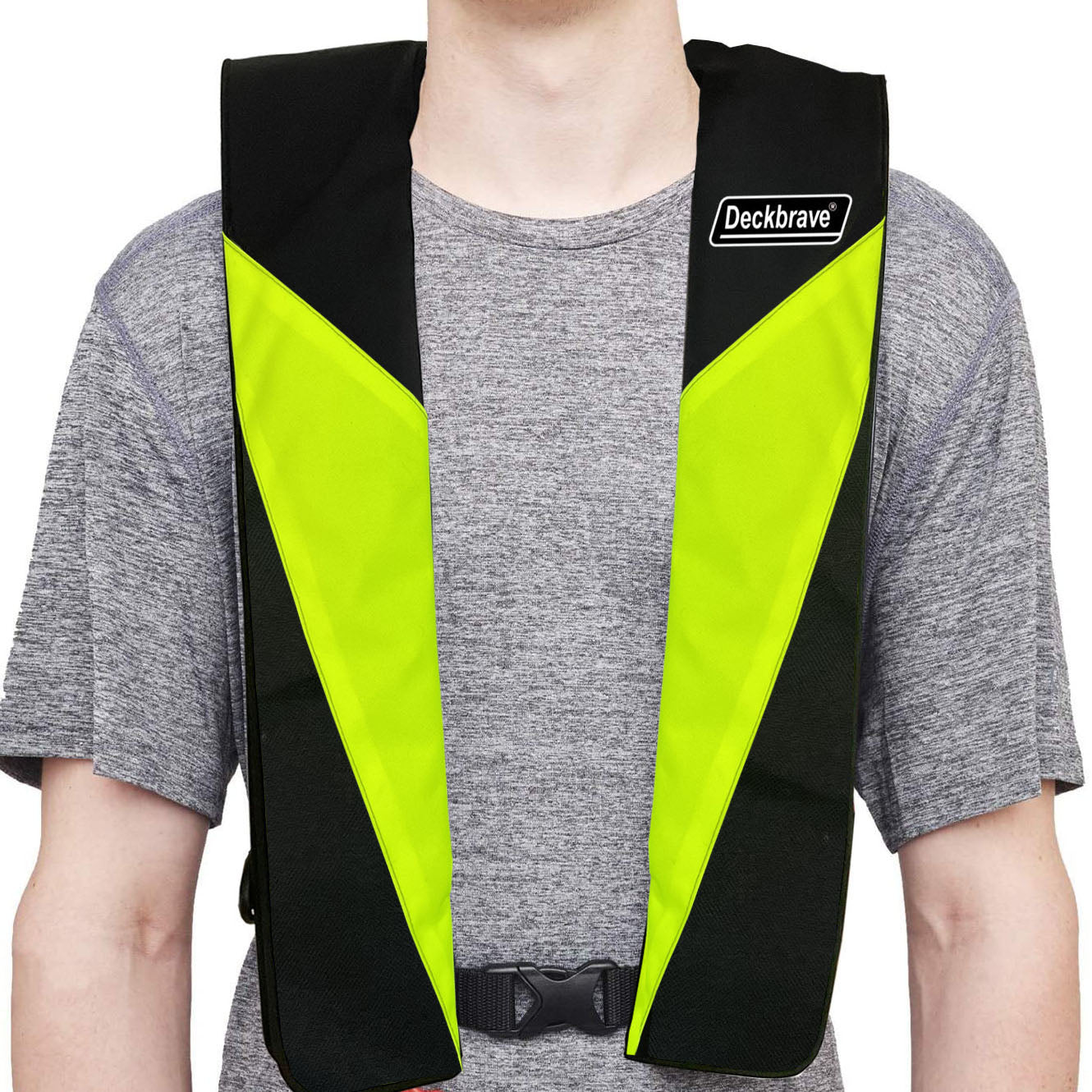 DECKBRAVE Adult S24A Inflatable PFD Adult Life Jackets | USCG and TC Transport Canada ULC Approved Automatic Life Vest Manual Override Convertibility